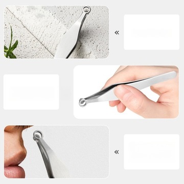 ИНСТРУМЕНТ ДЛЯ ЛИЦА ИЗ НЕРЖАВЕЮЩЕЙ СТАЛИ МЕТАЛЛИЧЕСКИЙ ЗАЖИМ ДЛЯ ВОЛОС В НОСЕ