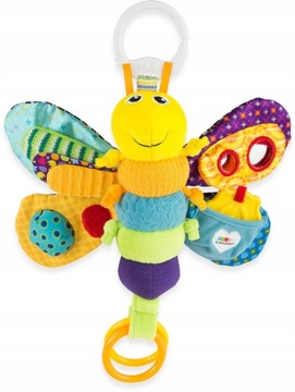 KOLOROWA PLUSZOWA ZAWIESZKA MOTYLEK FREDDIE LAMAZE