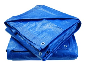 PLANDEKA PLANDEKI 6x10 NIEBIESKA WZMACNIANA 75G/M2