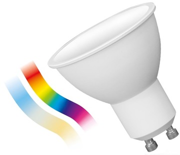 Żarówka LED GU10 4,9W RGB na BLUETOOTH smart EASY