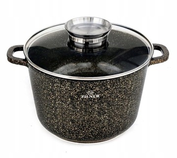 GARNEK MARMUROWY 6.2L / 24cm WYSOKI ZILNER GOLD