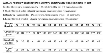 Duże Spodnie Garniturowe ELTON-SKOPES