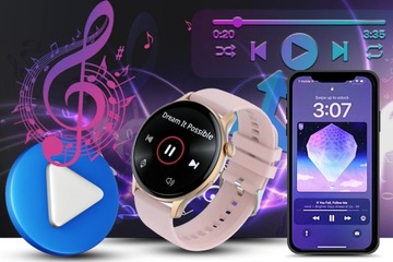 SMARTWATCH DAMSKI ZEGAREK +BOX +GRAWER POLSKIE MENU ROZMOWY CIŚNIENIE SPORT