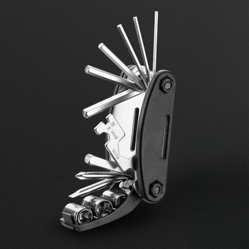 КЛЮЧИ ДЛЯ РЕМОНТА ВЕЛОСИПЕДОВ МНОГОФУНКЦИОНАЛЬНЫЙ НАБОР ИНСТРУМЕНТОВ 16в1