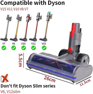 Кисть, совместимая с Dyson V7 V8 V10 V11 V15