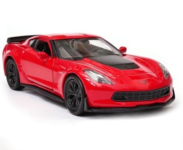Chevrolet Corvette Z06 2017 модель Welly 1:34 красный