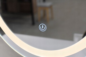 TOALETKA z lustrem LED kosmetyczna skandynawska