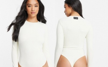 BODY ECRU DOPASOWANE Z DŁUGIM RĘKAWEM 30 AS8