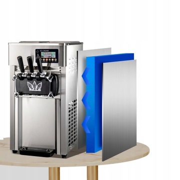 Коммерческий аппарат для мороженого 3 вкуса 6л.