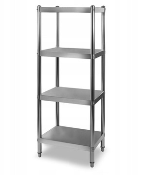 REGAŁ NIERDZEWNY INOX GASTRONOMIA 4 PÓŁKI 60x39cm