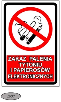Знак запрета на табак и электронные сигареты и другие конструкции знаков