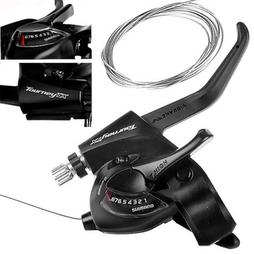DŹWIGNIA ZESPOLONA SHIMANO ST-TX800 TOURNEY PRAWA 8RZ CZARNA