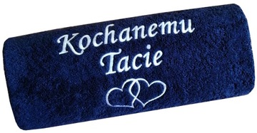 Prezent DLA MAMY TATY teściowej teścia na DZIEŃ MATKI OJCA ręcznik z napis