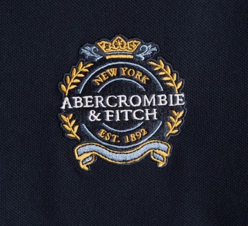 t-shirt POLO Abercrombie&Fitch Hollister koszulka L granatowa