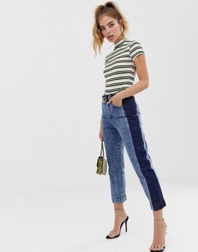 BOOHOO PETITE РЕБРИСТЫЕ ПОЛОСКИ 34