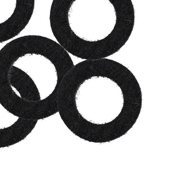 Набор из 10 стеблей, черный фетр Черный