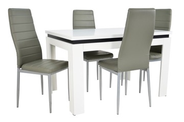 Zestaw do pokoju 4 krzesła i stół 80x120/160