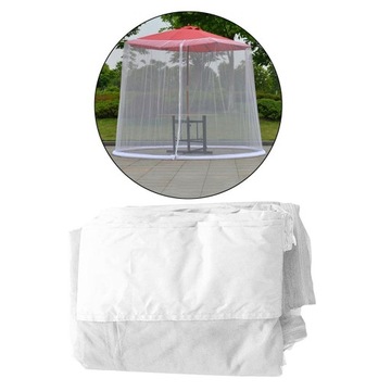 Зонт от насекомых с москитной сеткой на молнии, белый