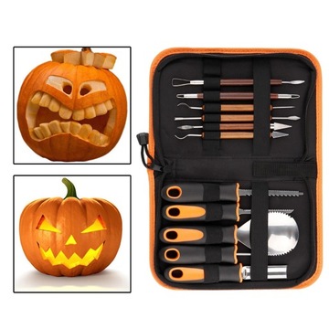 Шаблоны для вырезания тыквы на Хэллоуин 11 шт в сумке