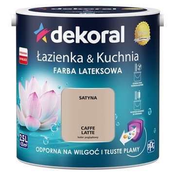 Farba lateksowa ścienna Dekoral 2,5l CAFEE LATTE