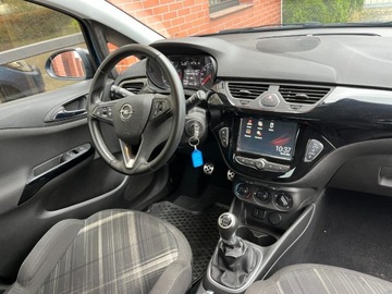 Opel Corsa E Hatchback 3d 1.4 Turbo 100KM 2018 Opel Corsa 1.4 benzyna 100 KM 6 biegow czarny dach zadbany mozliwa zamia, zdjęcie 6