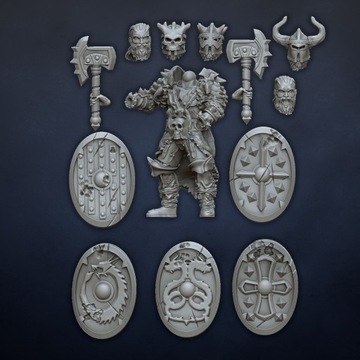 Варвары-воины - x10 - DL Miniatures - Druk3D - мини-счет