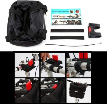 КОРЗИНА НА РУЛЬ ВЕЛОСИПЕДА + СУМКА 10 Л