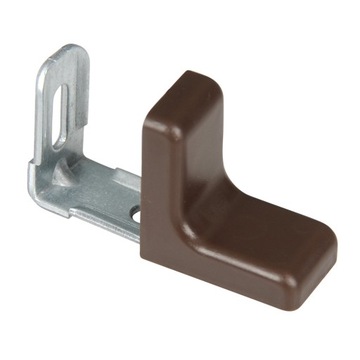 100x KĄTOWNIK MEBLOWY ŁĄCZNIK DO PŁYT Z REGULACJĄ WSPORNIK DO PÓŁKI WENGE