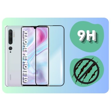 Szkło Ochronne Szkiełko Hartowane 10D CAŁOŚCIOWE Xiaomi Mi Note 10