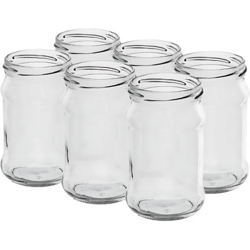 Słoiki Szklane na Przetwory bez Wieczka 500ML x 6 Sztuk