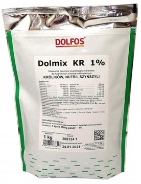 DOLMIX KR 1% 1kg witaminy dla królików i szynszyli