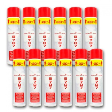 Spray-Kon B707 600ML KLEJ KONTAKTOWY W SPRAYU x12