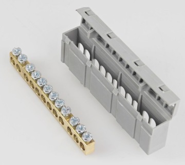 МОСТ В КОРПУСЕ КЛЕММНЫЙ БЛОК 12P СЕРЫЙ