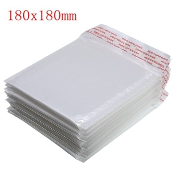 Styl 180x180mm Lot białe piankowe kopertówki samop