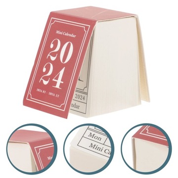 2024 Mini Desk Calendar Retro Decor Practical
