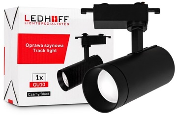Трековый светильник Комплект ленты 1м 3х светильника GU10 большой трек ЧЕРНЫЙ