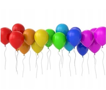 DUŻE balony lateksowe kolorowe 100 szt - Najtaniej