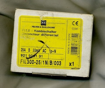 ВЫКЛЮЧАТЕЛЬ остаточного тока FIL300-25/1N/B/003
