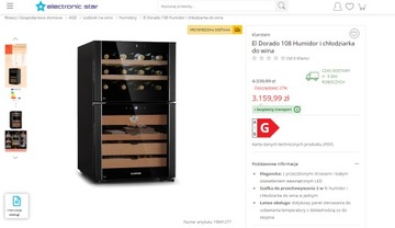 Klarstein 10041277 Хьюмидор и холодильник для вина