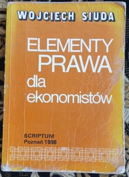 Elementy prawa dla ekonomistów Wojciech Siuda