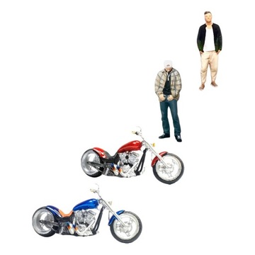 2 szt. 1:64 miniaturowa figurka ludzi i motocykli