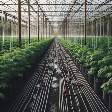 ZESTAW LINIA KROPLUJĄCA 100M NAWODNIENIE KROPELKOWE WĄŻ KROPELKUJĄCY