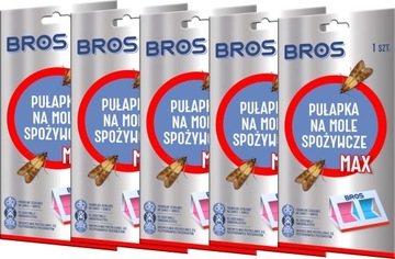 BROS Pułapka na Mole Spożywcze MAX do 3 m-cy x5