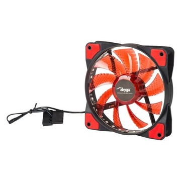 Wentylator systemowy Akyga AW-12E-BR 120mm 33 LED