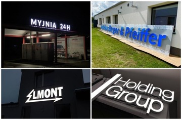 Светодиодные рекламные буквы! Логотип компании ILLUMINATED LIGHT BOX реклама