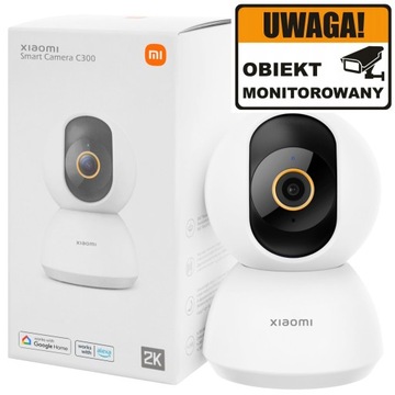 KAMERA IP 360 XIAOMI C300 FULL HD + naklejka UWAGA