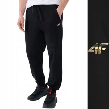 SPODNIE MĘSKIE 4F DRESOWE SPORTOWE JOGGERY DRESY NA CO DZIEŃ