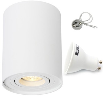 OPRAWA NATYNKOWA HALOGENOWA LED TUBA + GU10 9W