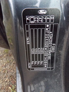 DVEŘE LEVÉ LEVÝ PŘEDNÍ FORD S-MAX MK1 BARVA X6