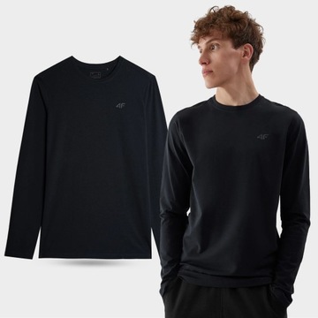 KOSZULKA MĘSKA 4F DŁUGI RĘKAW BAWEŁNA AW23M155